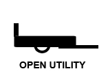 Open Utility Trailers for Sale